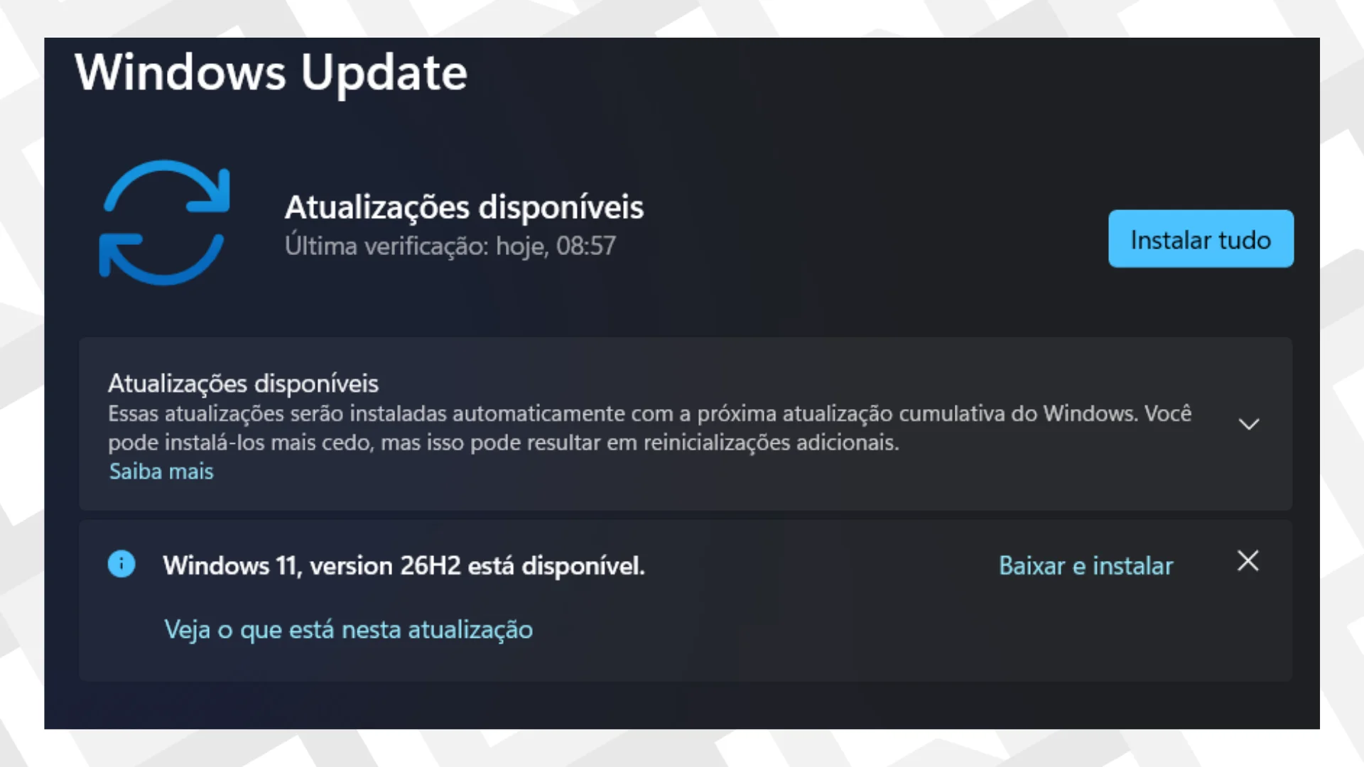 Como baixar e instalar o Windows 11 26H2 no seu PC
