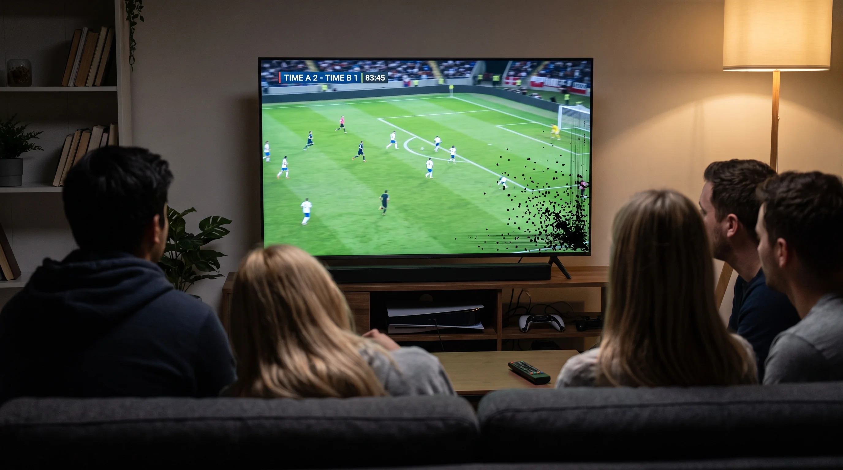 Smart TV danificada
