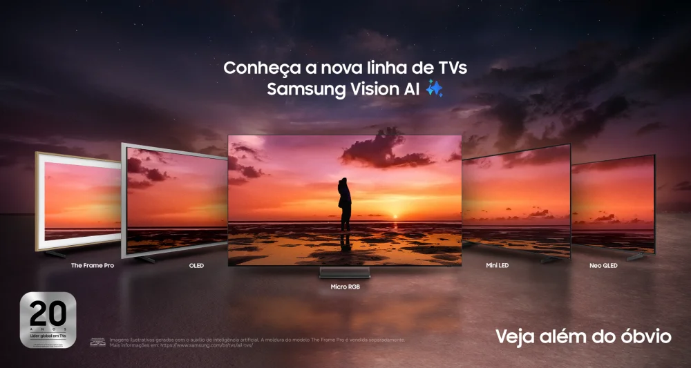 Samsung traz Micro RGB ao Brasil e renova toda a linha de TVs