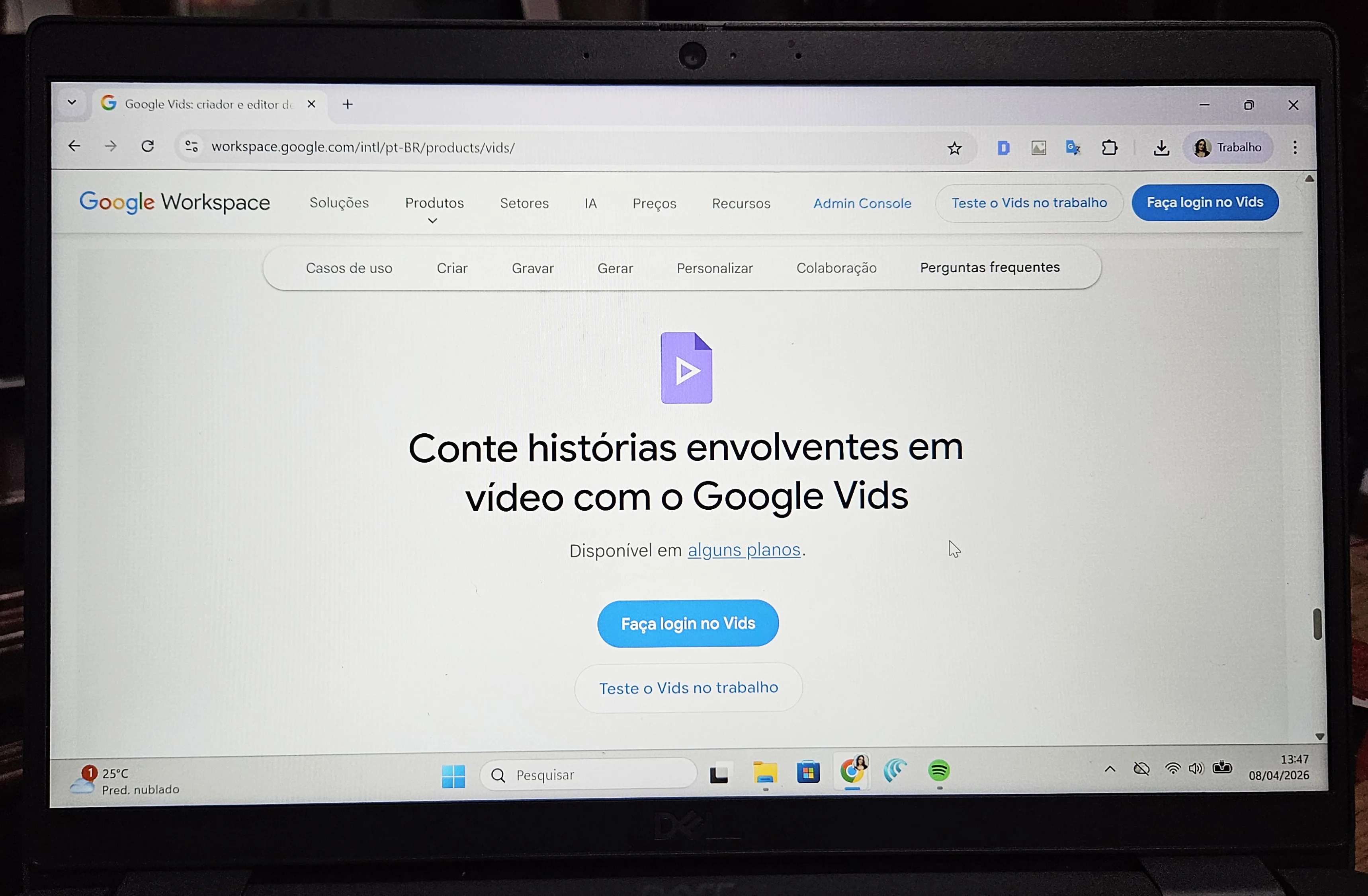 Google Vids agora permite criar clone digital com sua própria voz e rosto