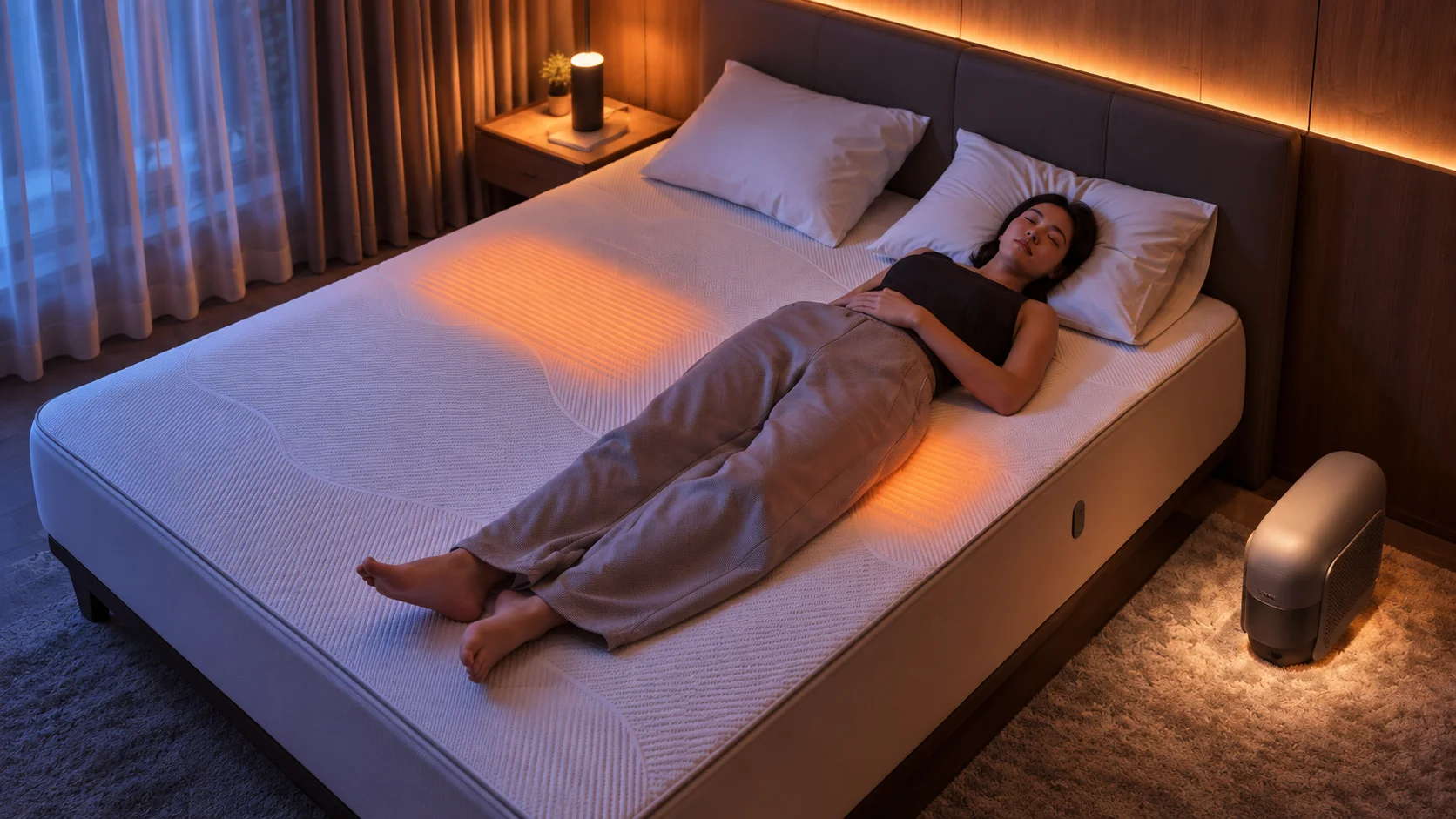 Sistema iFlow da ISHO ajusta temperatura da cama com IA para duas pessoas