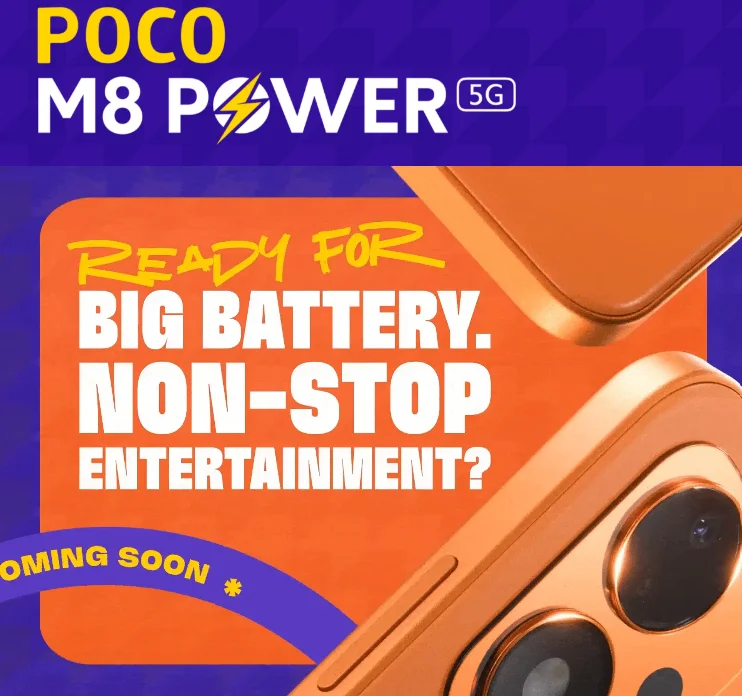 Xiaomi revela primeiros detalhes do novo Poco M8 Power: bateria de sobra
