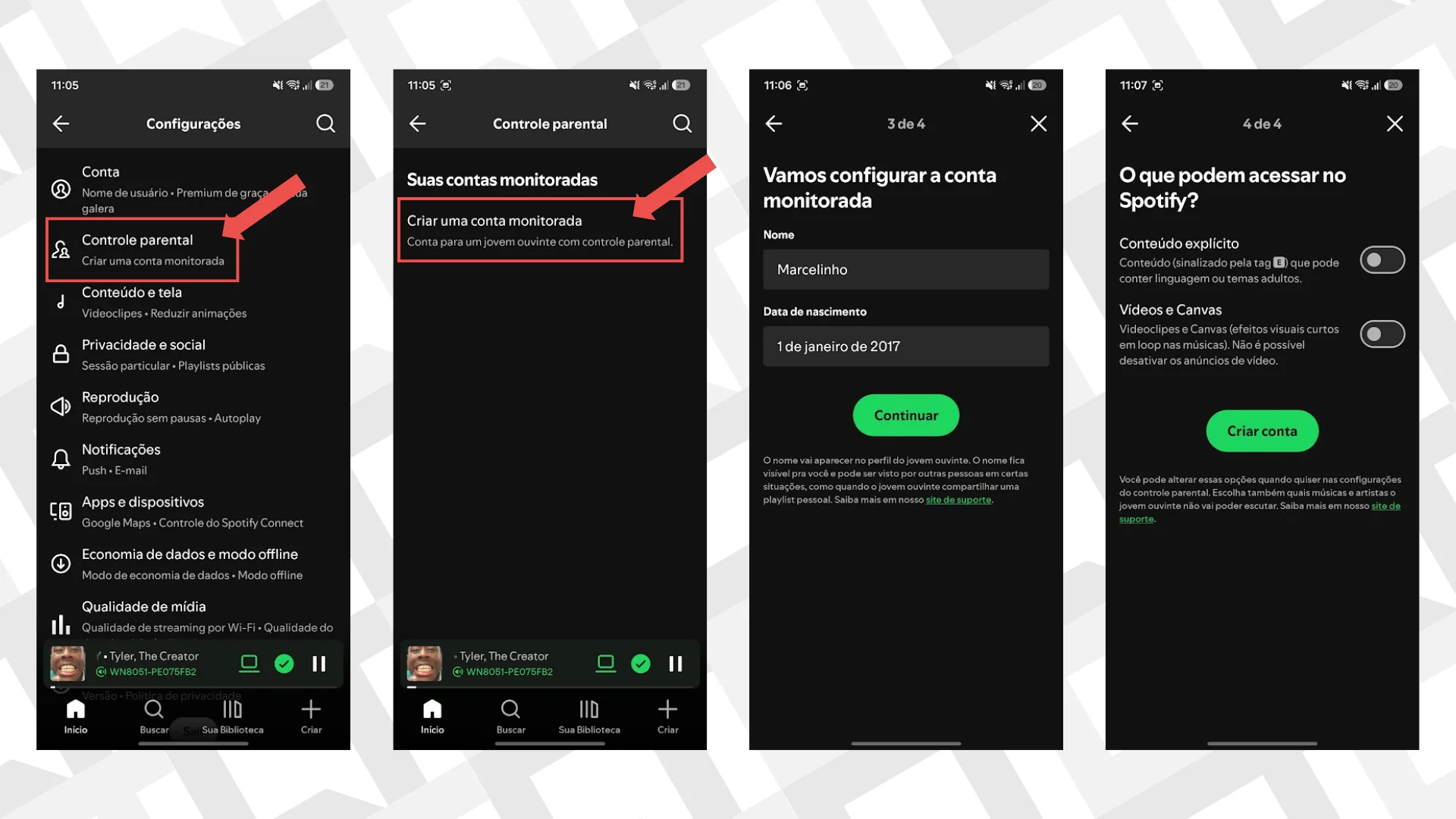 Como bloquear músicas impróprias para crianças no Spotify