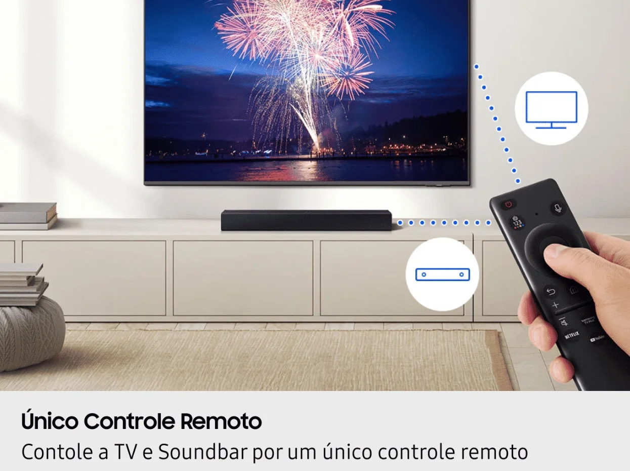Soundbar da Samsung aparece com 53% de desconto com cupom exclusivo
