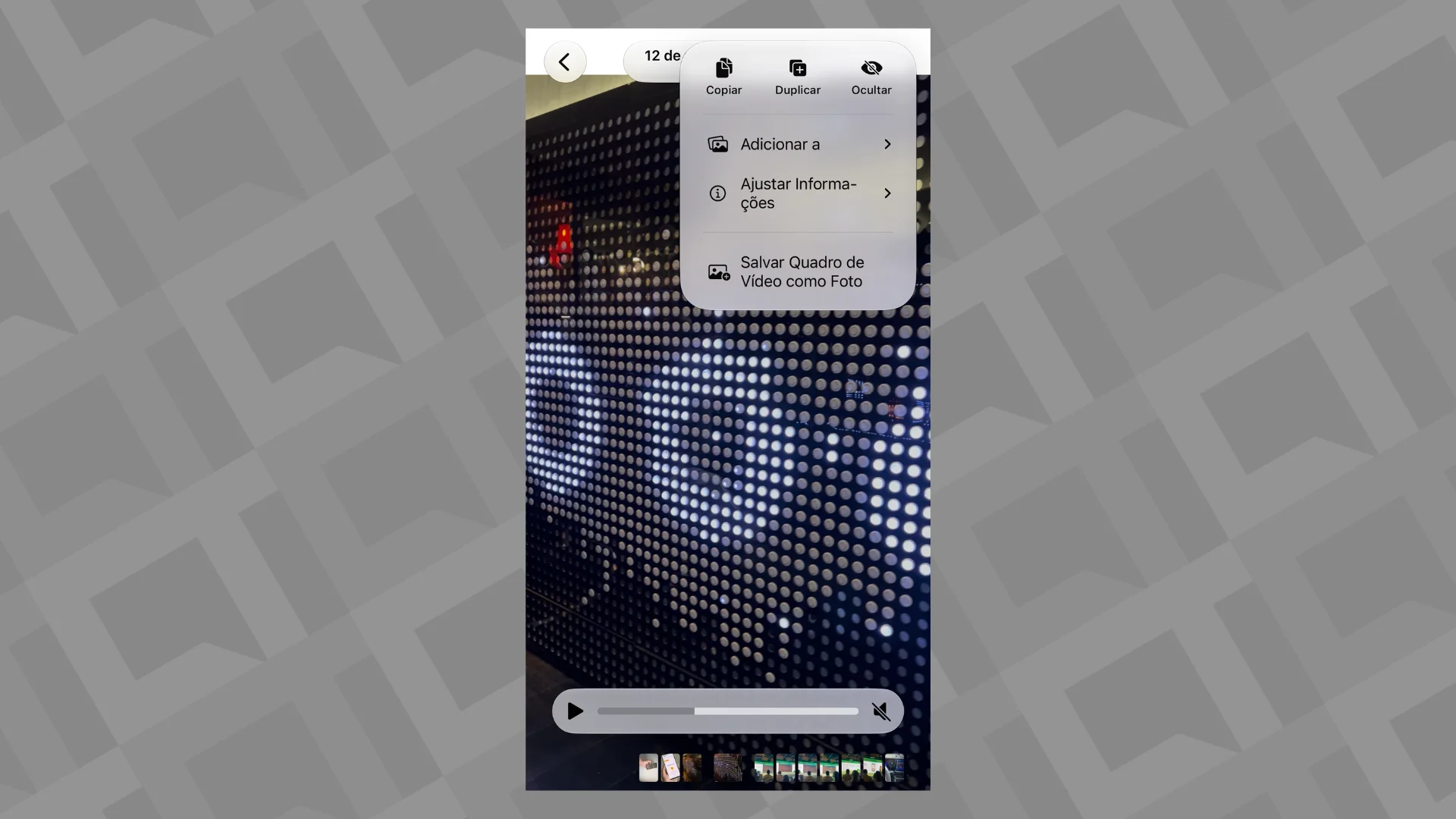 iOS 27 salvar quadro de v&iacute;deo