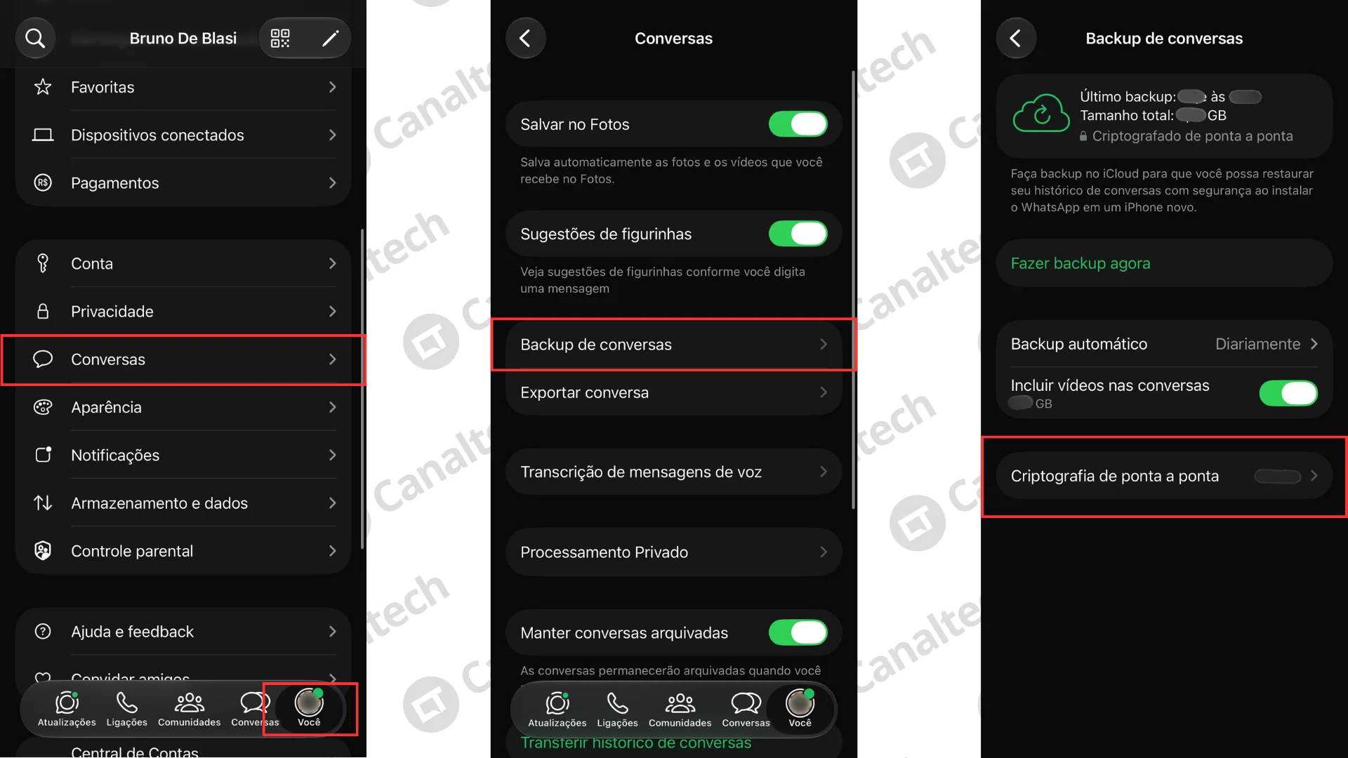 Como proteger o backup do WhatsApp