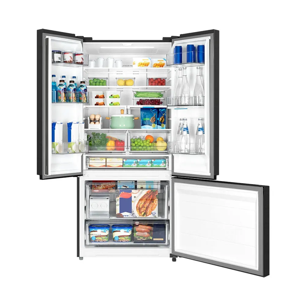 Geladeira Frost Free Multidoor 672 L Inverter Black Inox Midea