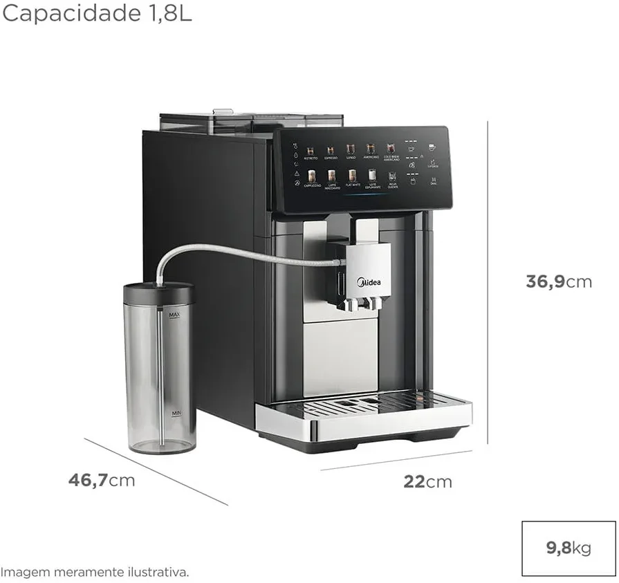 Cafeteira Espresso Autom&aacute;tica S&eacute;rie Pro Midea