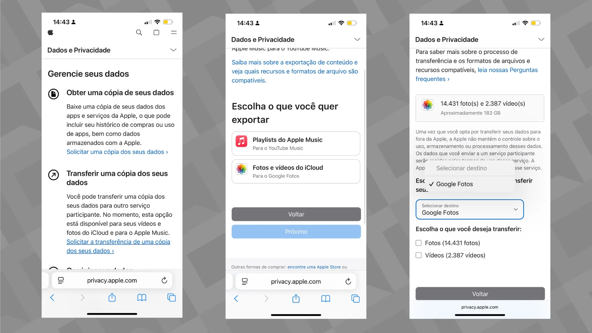 Como migrar fotos do iCloud para o Google Fotos?