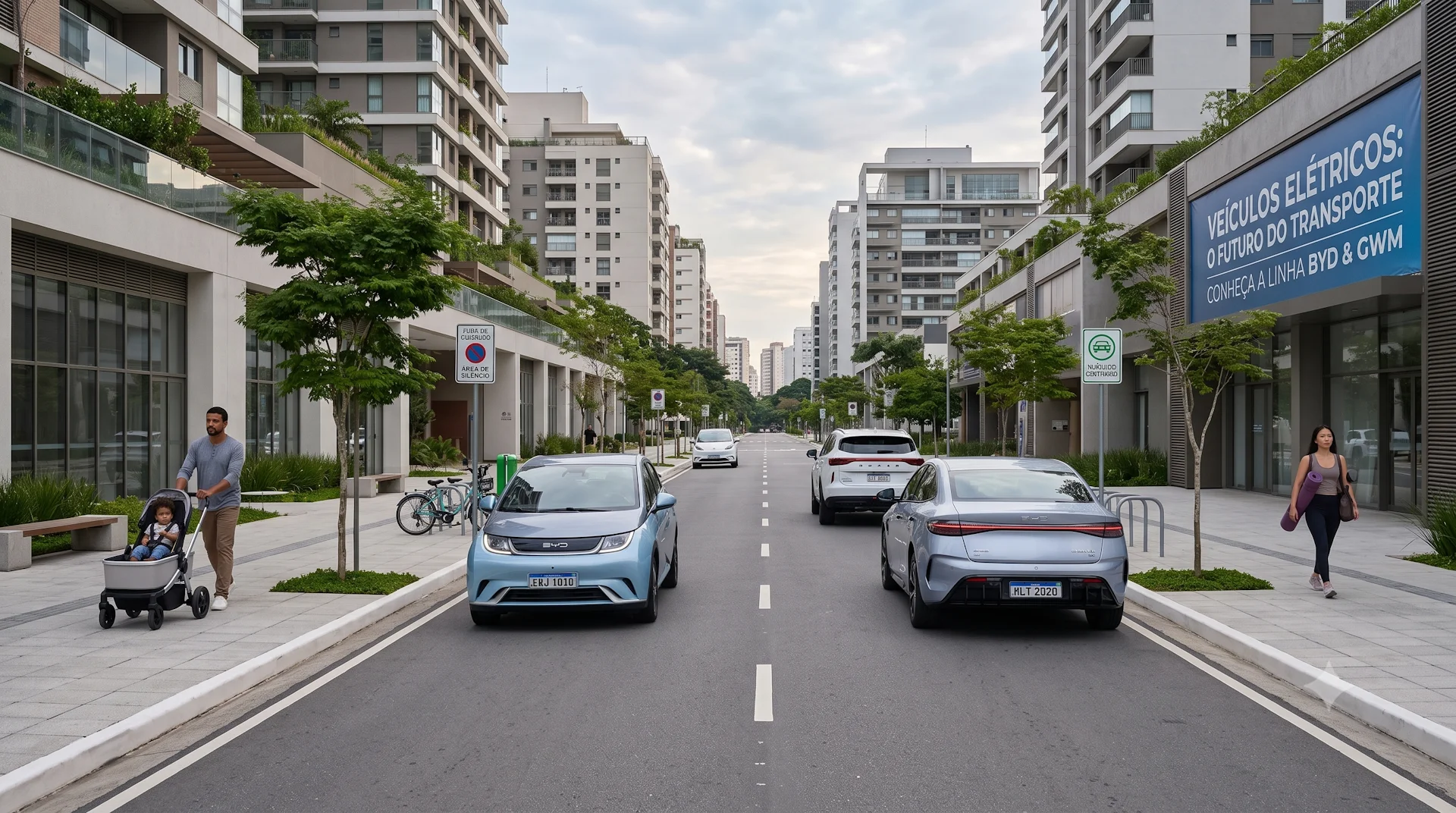 Carros el&eacute;tricos nas ruas