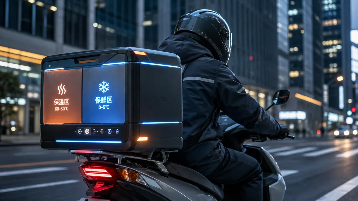 "iFood chinês" lança caixa para motoboy que esquenta comida no trajeto