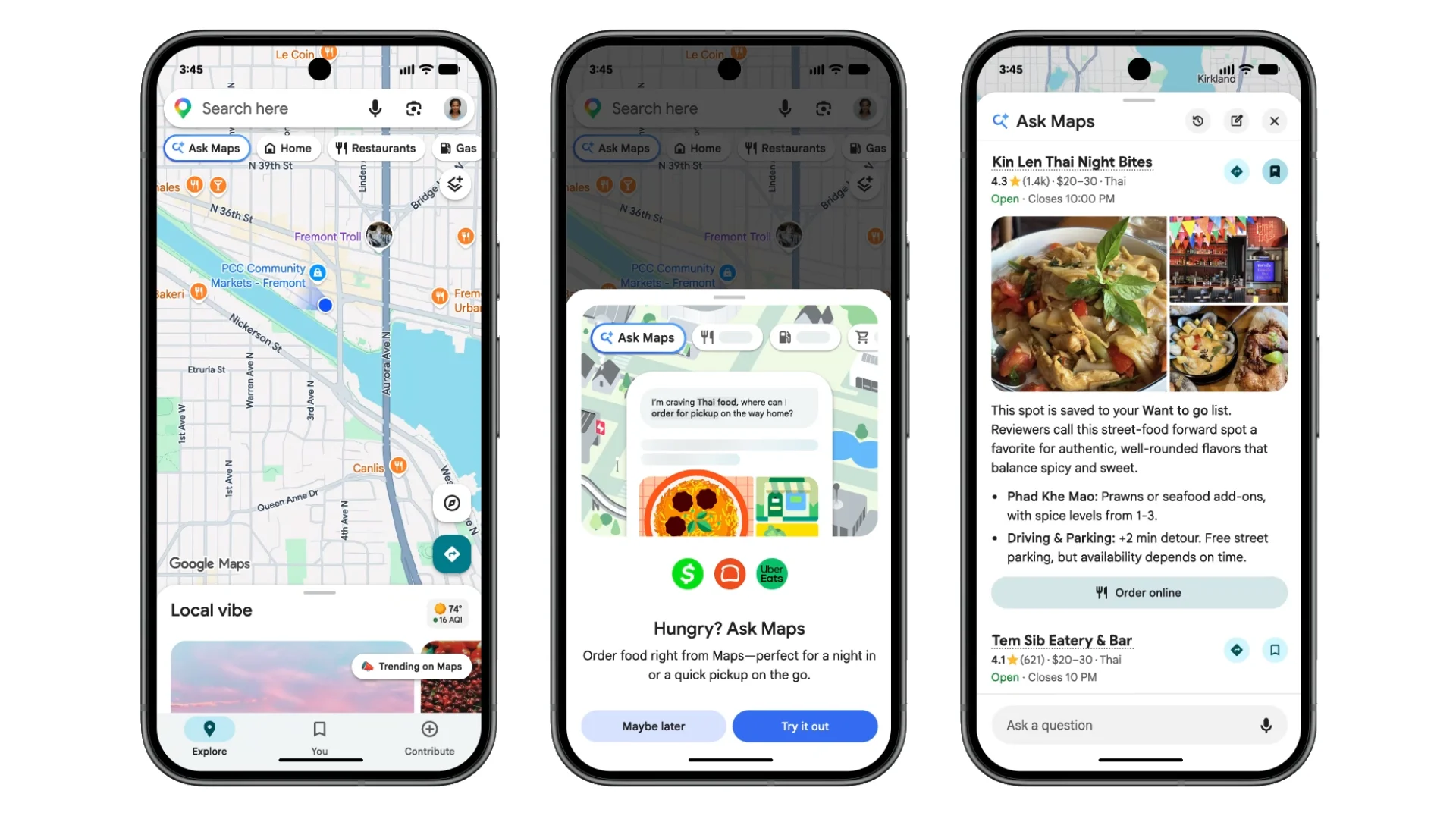 Novidade do Google Maps deixa você pedir comida sem sair do app