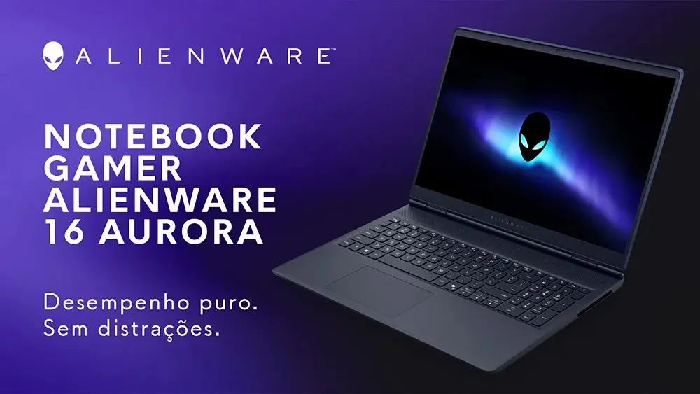Notebook gamer Dell Alienware Intel Core 7 com preço no chão e cupom no Mercado Livre